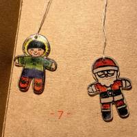Weihnachten: Geschenkeanhänger, gestempelt auf Shrinkfolie mit dem Lebkuchenmann  von Stampin up Bild 7