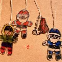 Weihnachten: Geschenkeanhänger, gestempelt auf Shrinkfolie mit dem Lebkuchenmann  von Stampin up Bild 8