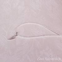 Basis-Schmuckstück: Zierliche Kette aus ovalen, kleinen Saat Perlen Bild 4
