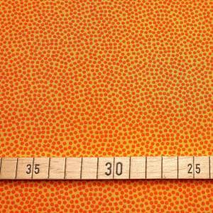 Baumwollwebware - unregelmäßige Punkte - orange - 10,00 EUR/m - 100% Baumwolle - Dotty - Swafing Bild 1