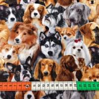 Baumwolldruck "Dog Breeds", 112 cm breit, Meterware, Preis pro 0,5 lfdm Bild 3