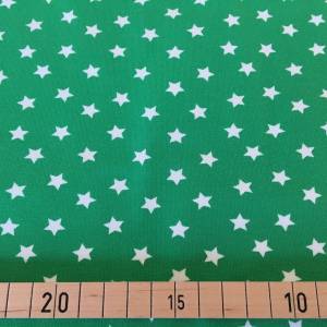 Jersey Sterne - 14,50 EUR/m - grün/weiß Bild 2