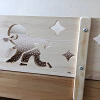 Rausfallschutz aus Holz mit NINJA Motiv , Bettgitter für Kinderbett (100 cm breit) Bild 3