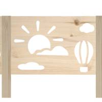 Rausfallschutz aus Holz mit HIMMEL Motiv , Bettgitter für Kinderbett (60 cm breit) Bild 2