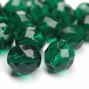 10 Stück Glasperlen 10mm | Emerald Bild 1