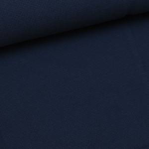 Waffeljersey (OEKO-TEX 100) - uni dunkelblau Bild 1