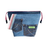 Projekttasche aus Jeans, Hobbytasche, praktische Tasche für dein Hobby Bild 2