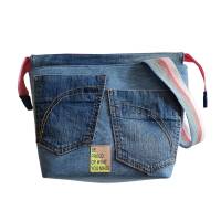 Projekttasche aus Jeans, Hobbytasche, praktische Tasche für dein Hobby Bild 3
