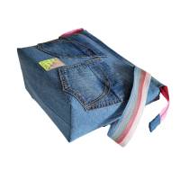 Projekttasche aus Jeans, Hobbytasche, praktische Tasche für dein Hobby Bild 4