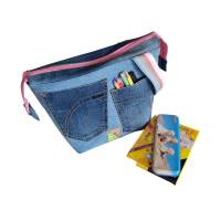 Projekttasche aus Jeans, Hobbytasche, praktische Tasche für dein Hobby Bild 5