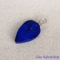 Kräftig blauer Lapis Lazuli Anhänger für Ketten oder Lederbänder Bild 2