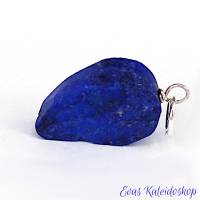 Kräftig blauer Lapis Lazuli Anhänger für Ketten oder Lederbänder Bild 4