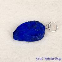 Kräftig blauer Lapis Lazuli Anhänger für Ketten oder Lederbänder Bild 8
