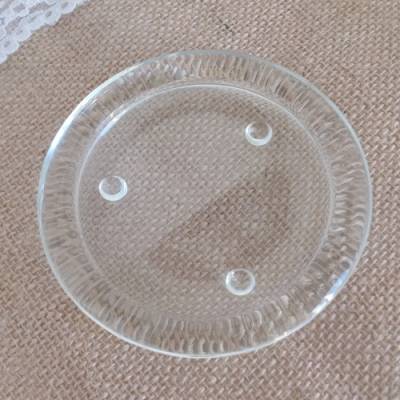 Kerzenteller Glasteller Glas transparent 10,5 cm 