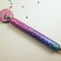 Diamond painting pen "metallic shine pinklilablau" mit 2 Metallaufsätzen plus ein Mindermagnet Bild 4