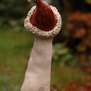 Lustige Gartenkeramik - Vogel mit Zipfelmütze - Insektenhotel - frostfest Bild 8