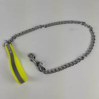 Reflektierendes Hundehalsband mit Zugstop Kette, reflektierende Kettenleine, Halsband mit Zugkette, Hundehalsband, Leine Bild 5