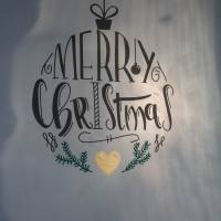 NEU: "Merry Christmas" Weihnachtskugel - Plott Bild 4