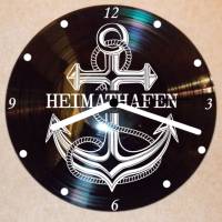 Anker Heimathafen Wanduhr Schallplattenuhr Schallplatte Wanduhr Vinyl Bild 1