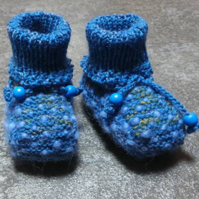 Babystrickschuhe, Zürdelsocken bis 4 Monate