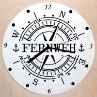 Kompass Fernweh Wanduhr Schallplattenuhr Schallplatte Wanduhr Vinyl Bild 2