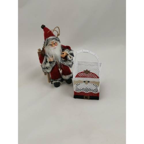 Körbchen Weihnachtsmann mit Gürtel