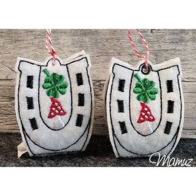 *  Hufeisen - Glücksbringer  * ITH Stickdatei 13x18, für Silvester, Geburtstag oder zu jedem anderen Anlass