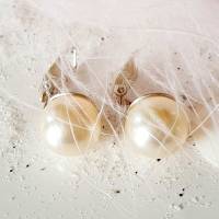 Ohrringe Silber mit Perle, klassischer Brautschmuck Bild 6