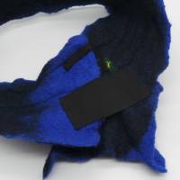 warmes Stirnband aus Filz, Ohrenschützer, Haarband, Ohrenwärmer aus besonders weicher Wolle in blau, Bild 5
