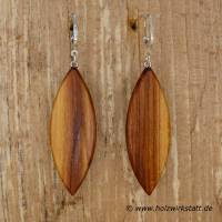 1 Paar Ohrringe aus dem Holz des Pflaumenbaums Bild 2