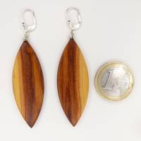 1 Paar Ohrringe aus dem Holz des Pflaumenbaums Bild 4