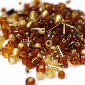 Toho Seed Bead Mix Kohaku Amber 10g Bild 1