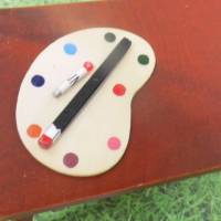 Miniatur Farbpalette  Malpalette für den Schreibtisch zur Dekoration oder zum Basteln für Geschenke oder Puppenhaus Bild 1