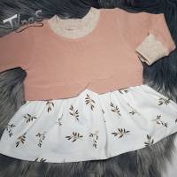 Babypulli Sweatshirt Girly Sweater Mädchenkleid Kleid mit Tunika Rock in Gr. 62 Bild 2