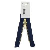 Jeans Hosenreißverschluss, Metallzähne, marineblau, 6 Längen lieferbar 1 Stück Bild 2