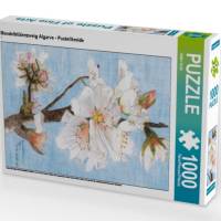 Mandelblütenzweig Algarve - Pastellkreide (Puzzle) • 1000 Teile • gelegte Größe: 68 x 48 cm Bild 1