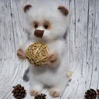 Handgemachter Bär gehäkelt, Häkeltier Bär, Bär Deko, Gehäkeltes Bär, Teddybär, Kuschelbär, Kuscheltier Bär zum schmusen Bild 3