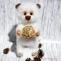 Handgemachter Bär gehäkelt, Häkeltier Bär, Bär Deko, Gehäkeltes Bär, Teddybär, Kuschelbär, Kuscheltier Bär zum schmusen Bild 5