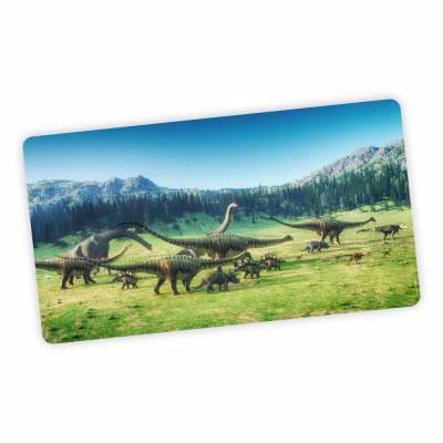 stabile XXL Vinyl Schreibtischunterlage Dino Bastelmatte Kinder Platzset abwaschbar - BPA frei - abwaschbar