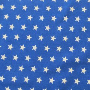 Jersey Sterne - 14,50 EUR/m - blau/weiß Bild 1