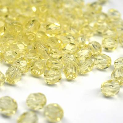 50 Stück Glasperlen 4mm | Jonquil