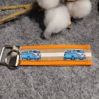 Schlüsselanhänger aus Gurtband Orange Bild 1