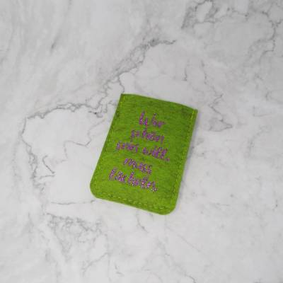 Taschenspiegel mit Filztäschchen