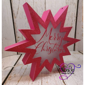 3D Plotterdatei "Weihnachtsstern" SVG, DXF, PDF