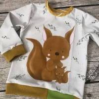 Süßes Shirt gr.62/68 Eichhörnchen Mama mit Kind Bild 2