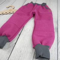 98/104 Warme Walk Hose Pumphose mit Taschen in Pink Bild 3