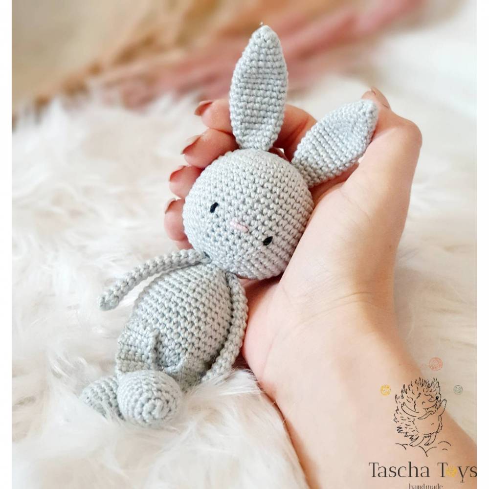 Baby-Geschenk individuell bestickt Kaninchen Kuscheltier Plüschtier 