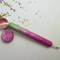 Diamond painting pen Set Stift und Dose  "pink rosa grün" Bild 1