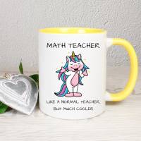 Math Teacher Einhorn - Tasse Bild 1