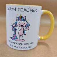 Math Teacher Einhorn - Tasse Bild 2